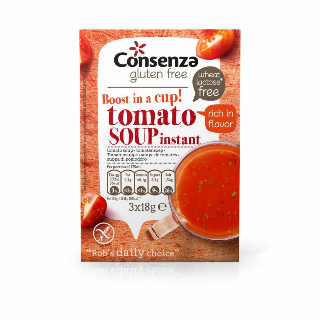 Consenza Groovy instant gravy soupe de tomates sans gluten 54g